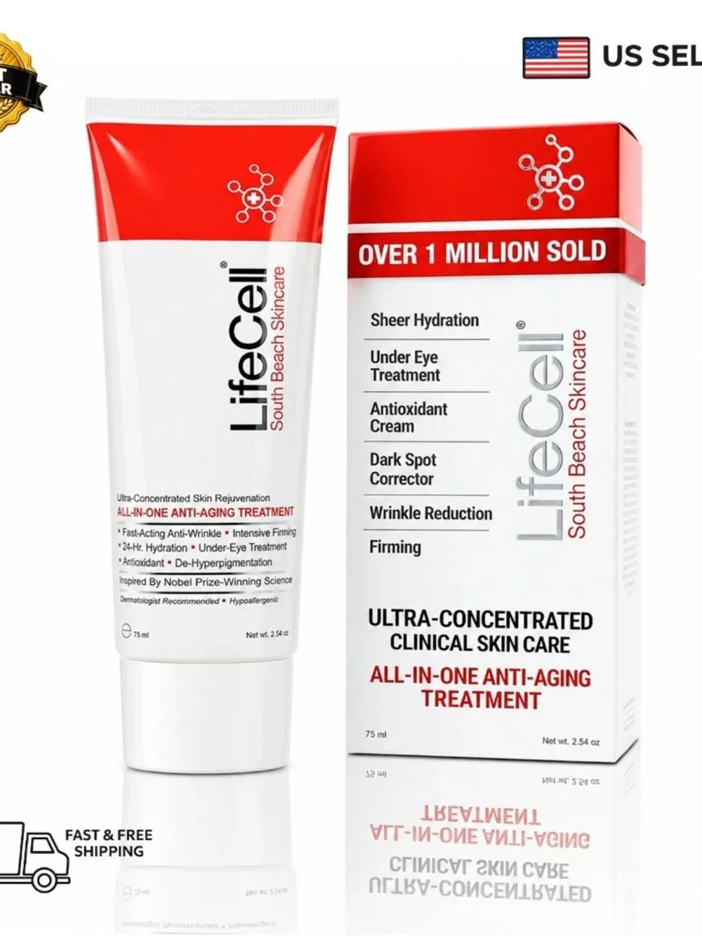 South Beach All-In-One Anti-Aging Treatment 2.54 oz – Firming & Hydrating Skinca